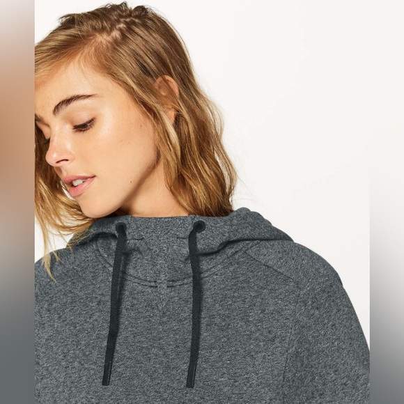 Lululemon Warm For Winter Hoodie - Heathered Speckled Black / Black - Picture 4 of 7